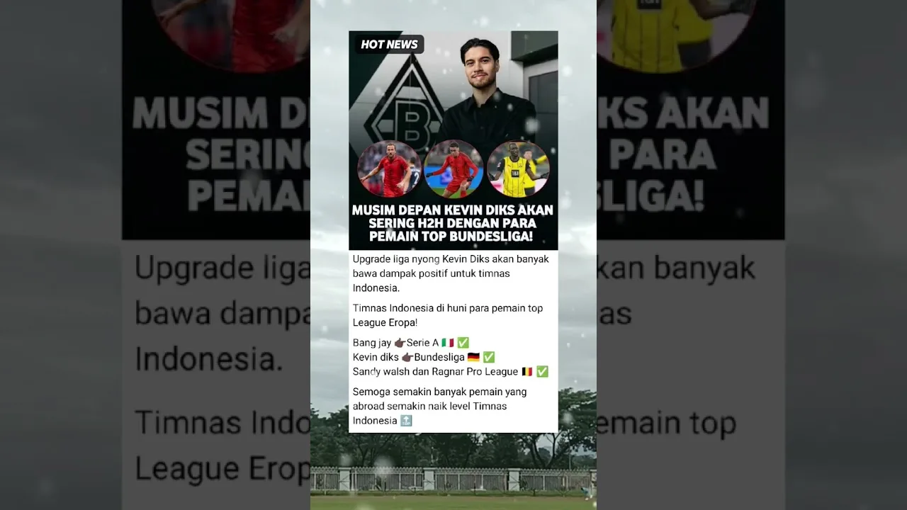KEVIN DIKS AKAN H2H DENGAN PEMAIN TOP BUNDESLIGA #beritabolaterbaru #timnasindonesia #football
