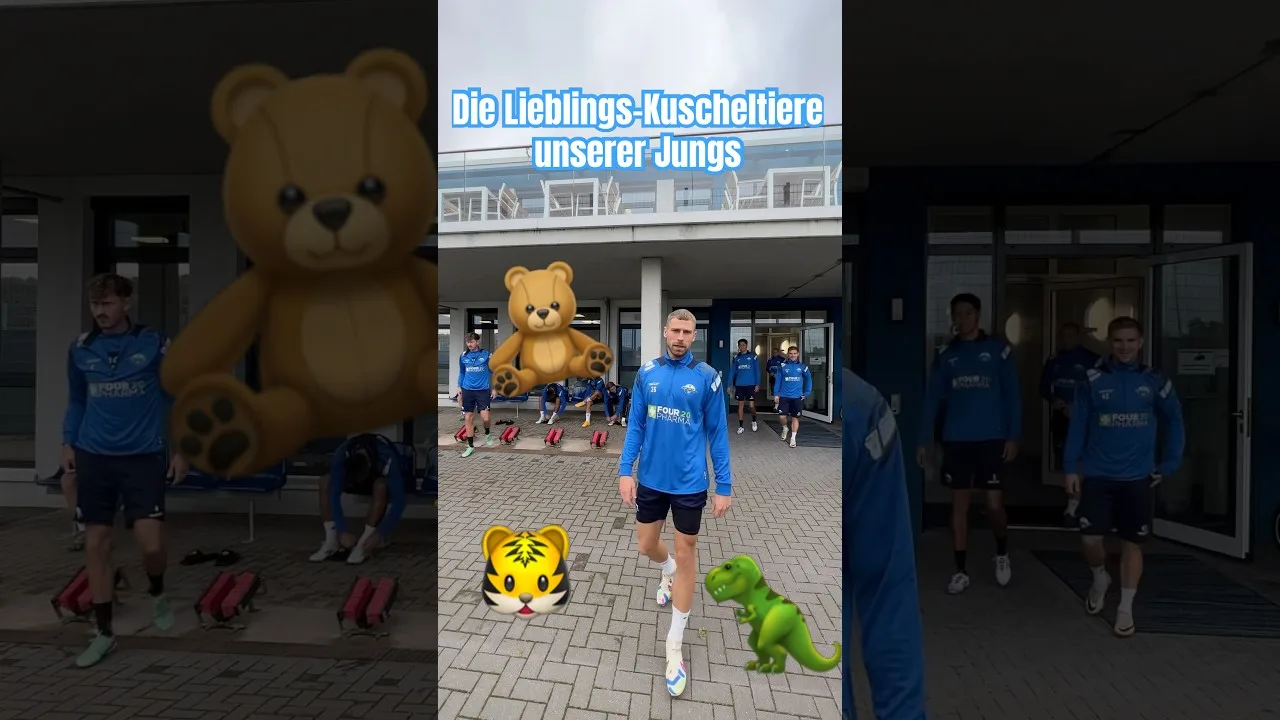 🧸Was ist Euer Lieblings-Kuscheltier? 🐯🦖😅 #scp07 #bundesliga #shorts #weltkindertag