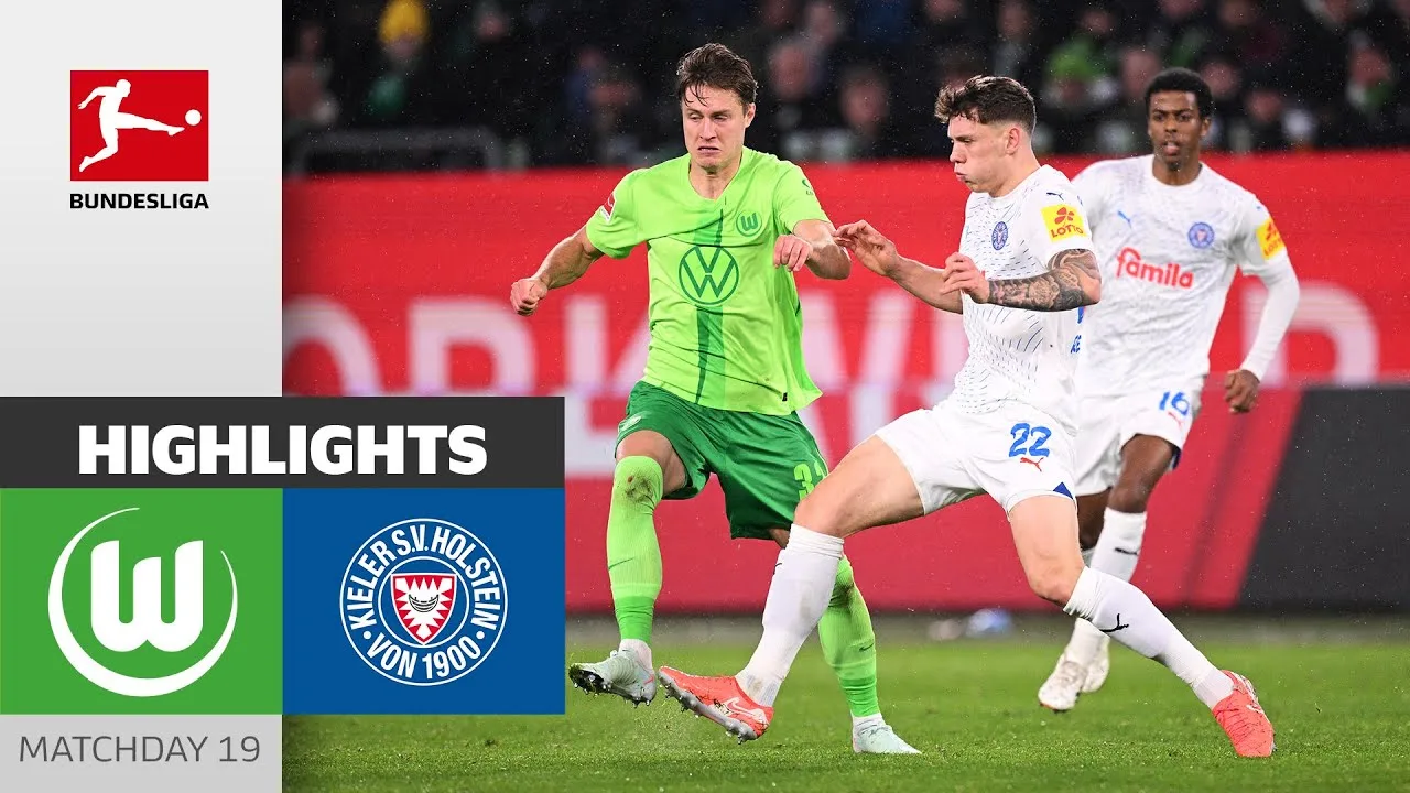 Kiel arrache le point de Wolfsburg | VFL Wolfsburg – Holstein Kiel 2-2 | Faits saillants | Bundesliga