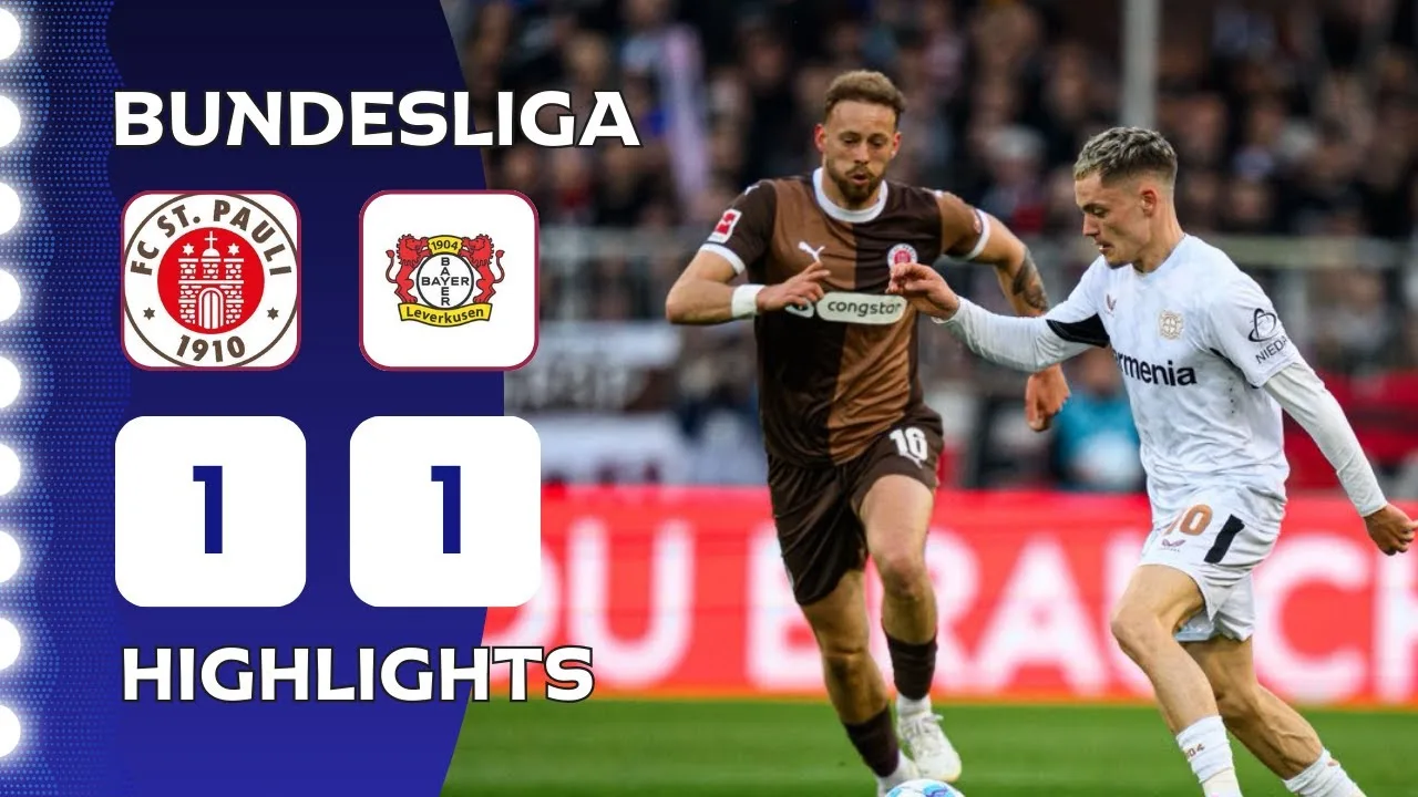St Pauli – Bayer Leverkusen | 1-1 | Faits saillants | Bundesliga 2024-25 | St Pauli Leverkusen