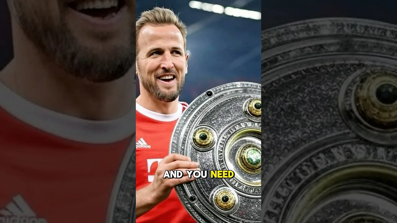 HARRY KANE wins his FIRST EVER TROPHY 🏆 #champion #harrykane #trophy #bundesliga #kane