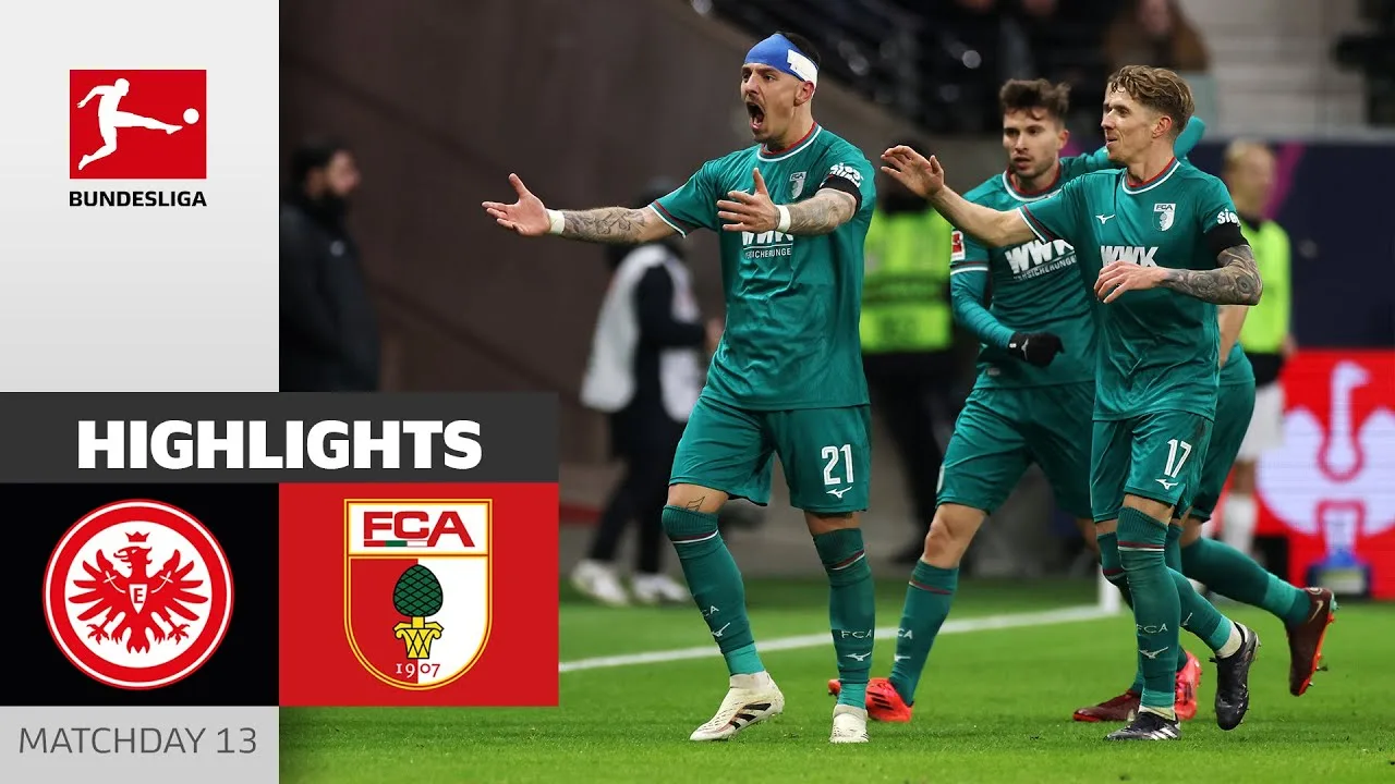 Augsbourg sécurise Point ! | Eintracht Francfort – FC Augsbourg 2-2 | Faits saillants | MD13 – Bundesliga