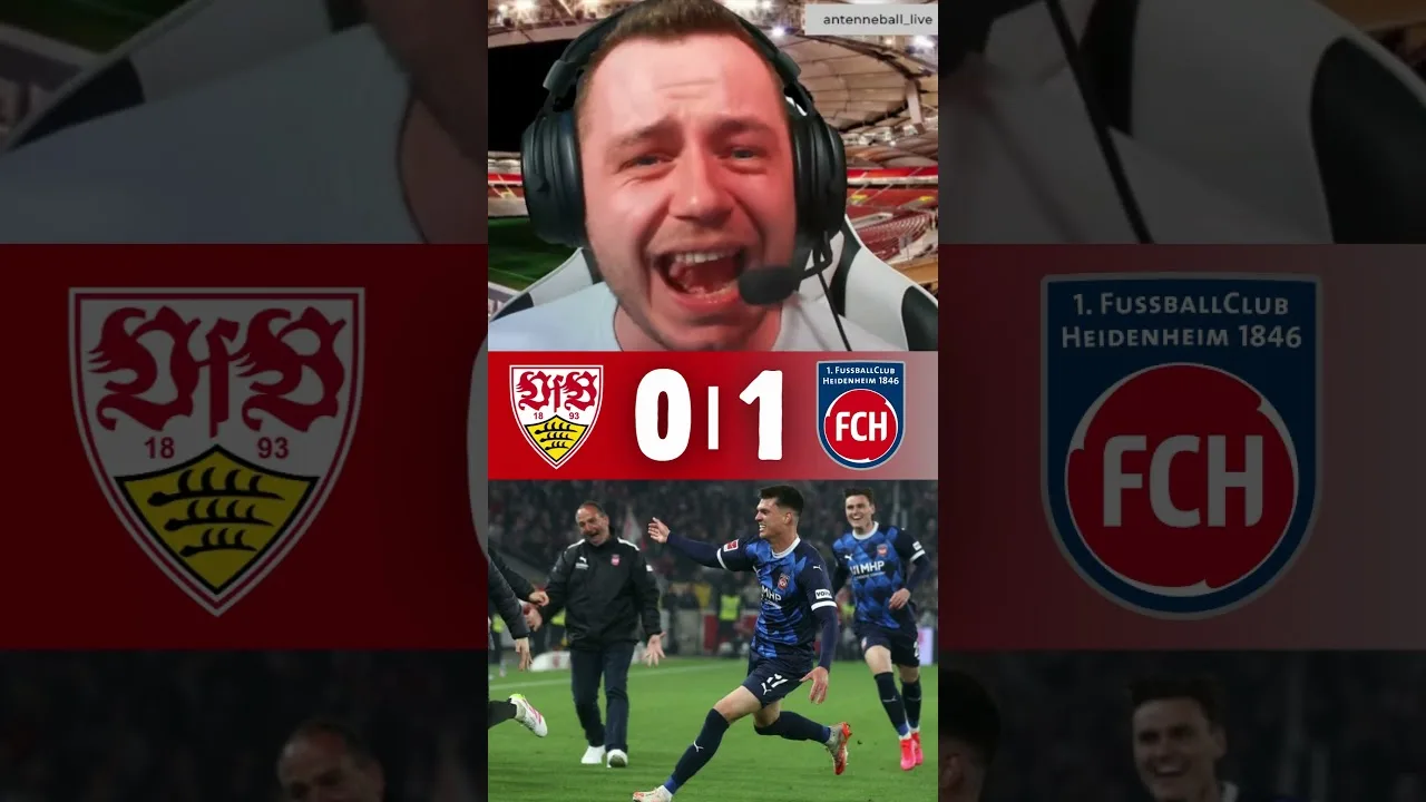 Stuttgart avec la 6e défaite à domicile d’affilée! 😱 #bundesliga #STUTTGART #VFB #HEIDENHEIM