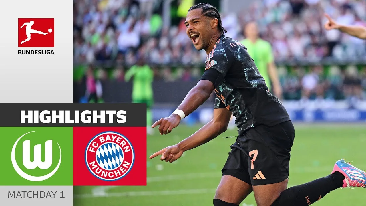 Le vainqueur du match, Gnabry, l’a fait à merveille ! | VfL Wolfsbourg – FC Bayern Munich 2-3 | Faits saillants | MD1