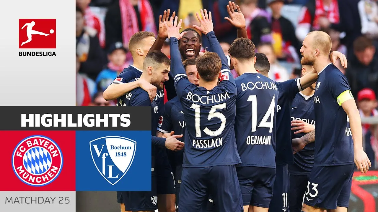 Bochum choque la Bavière! | FC Bayern Munich – VFL Bochum 1848 2-3 | Faits saillants | MD 25 – BL 24/25