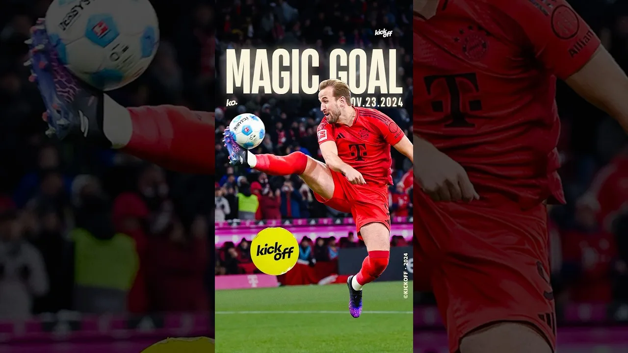 HARRY KANE MAGICAL GOAL TO BEAT A RECORD! 😍 #kane #bayernmunich #bundesliga #goal #football #soccer