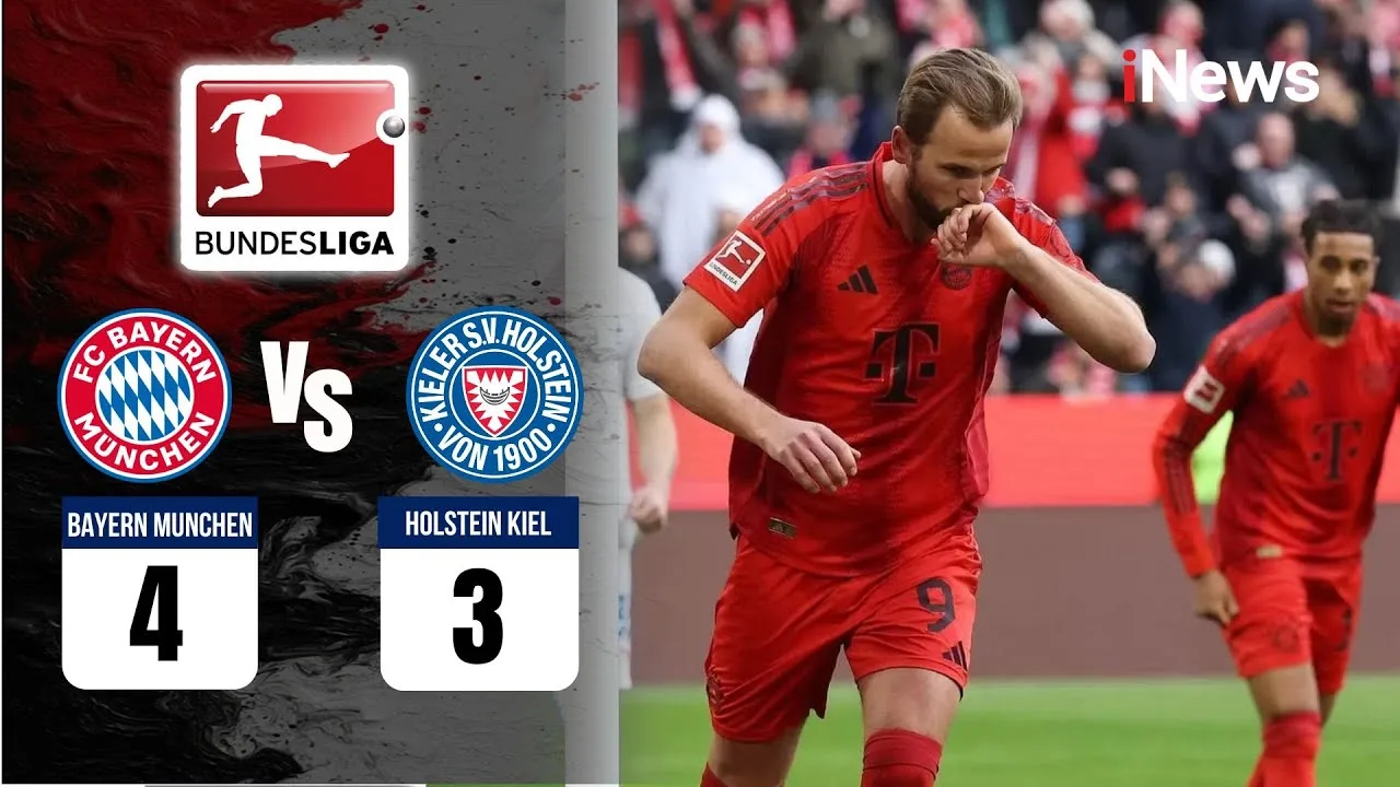 Points forts complets Bayern Munchen vs Holstein Kiel, SCOR: 4-3 | Bundesliga 2025 | Sports premium