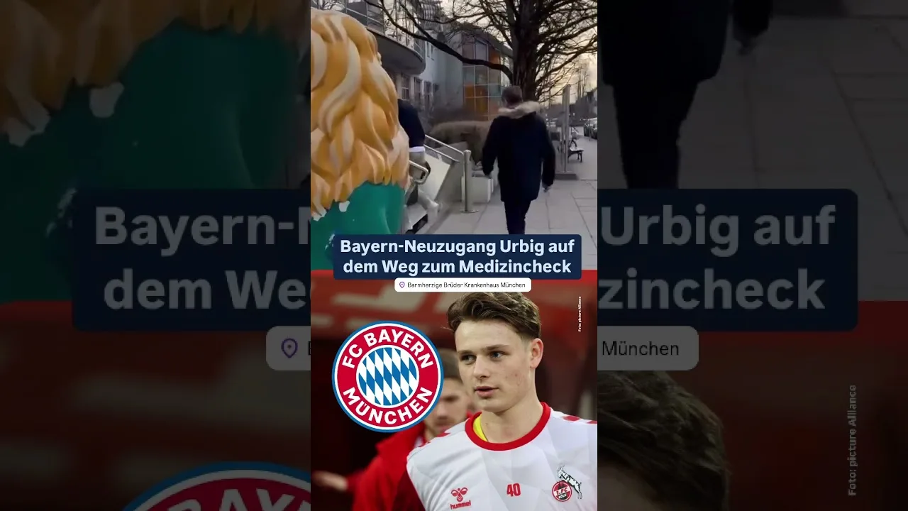 FC Bayern: Neuzugang Jonas Urbig auf dem Weg zum Medizincheck #fcbayern #shorts #bundesliga