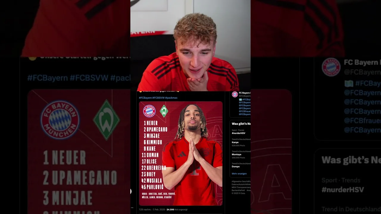 Sagesse Mike en Bavière Squad! FC Bayern Load vs Werder Bremen!