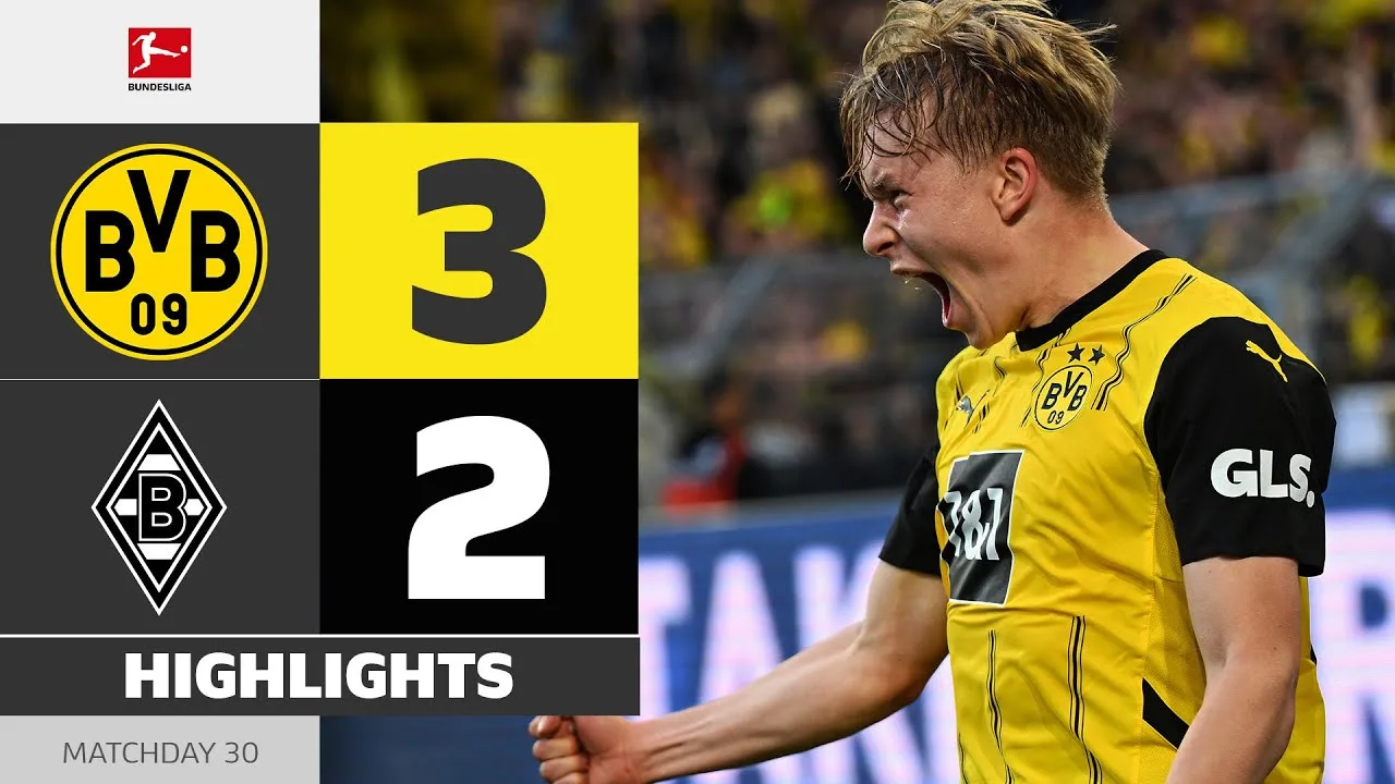 BVB se bat! | Borussia Dortmund – Borussia M’gladbach | Faits saillants | MD 30 – Bundesliga 2024/25