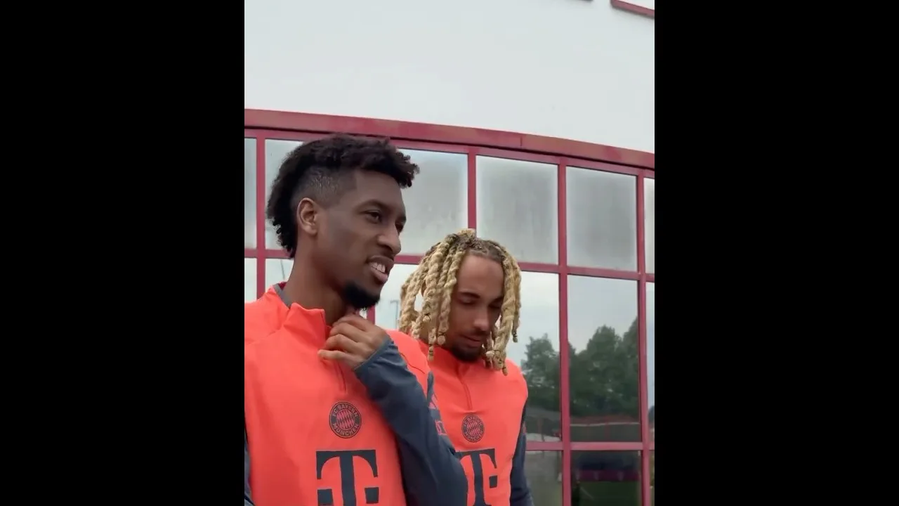 Bayern players going to the last training session before the last Bundesliga game (vs Hoffenheim)