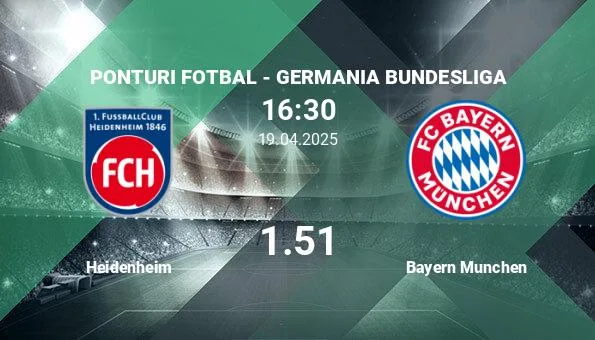 Heidenheim vs Bayern Munich, paris ponturi fot …