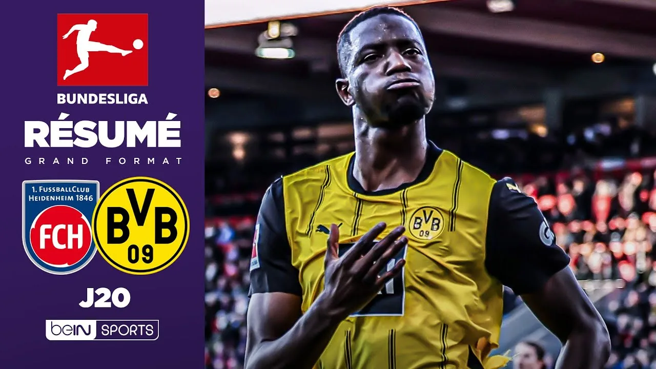 Résumé : Guirassy buteur, Dortmund remporte un COMBAT contre Heidenheim !