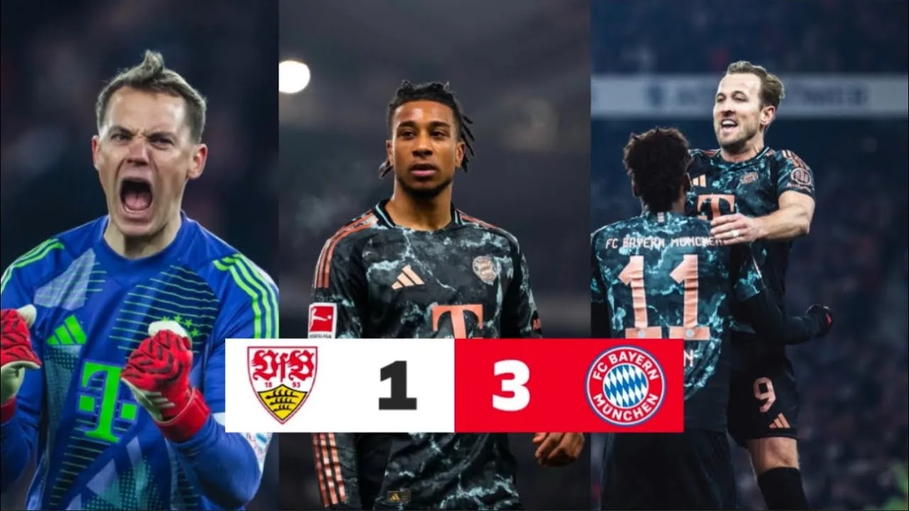 VFB Stuttgart vs Bayern Munich 1-3 & Highlights Tore & Olise, Goretzka, Coman Buts vs Stuttgart