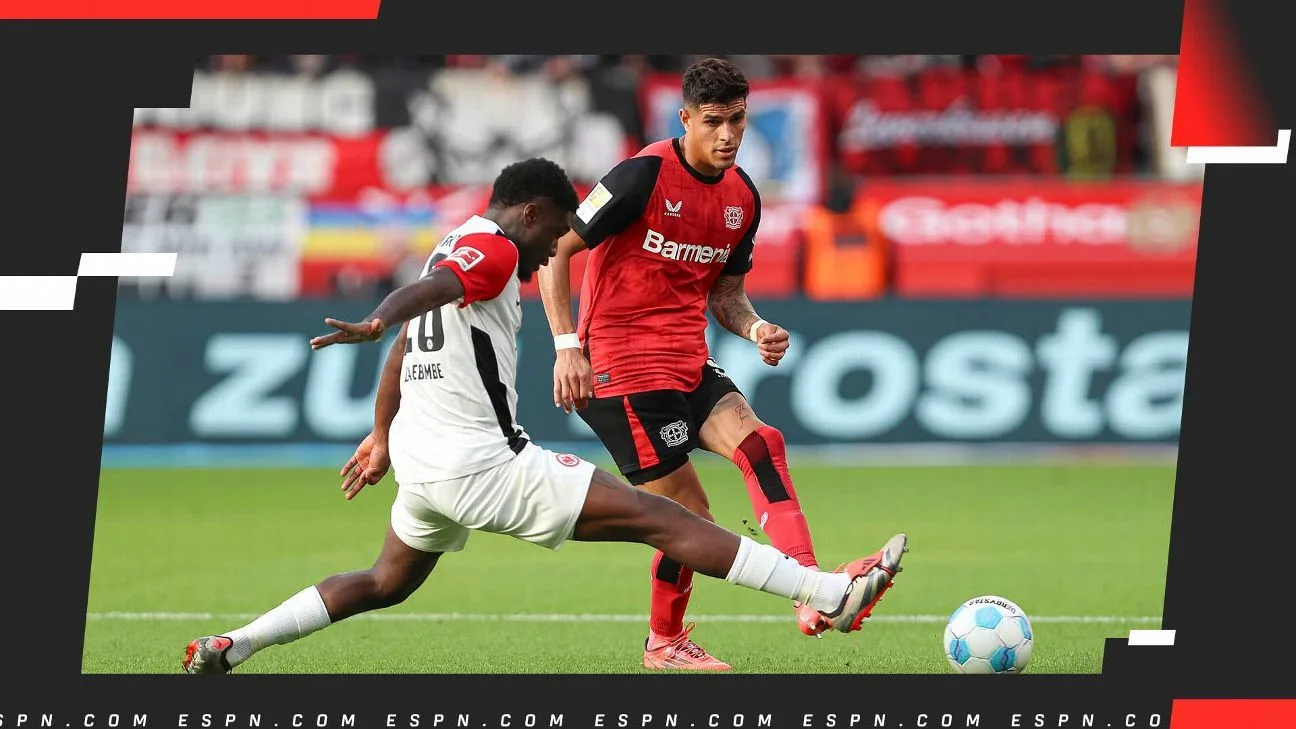 Quand Eintracht Frankfurt contre Play Eintracht Vs. Bayer Leverkusen pour la Bundesliga: équipe, date, heure et télévision en direct