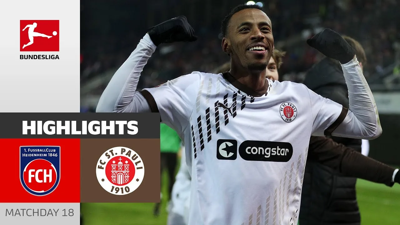 ÉNORME étape pour St. Pauli ! | 1. FC Heidenheim – St.Pauli 0-2 | Faits saillants | 18e journée – Bundesliga