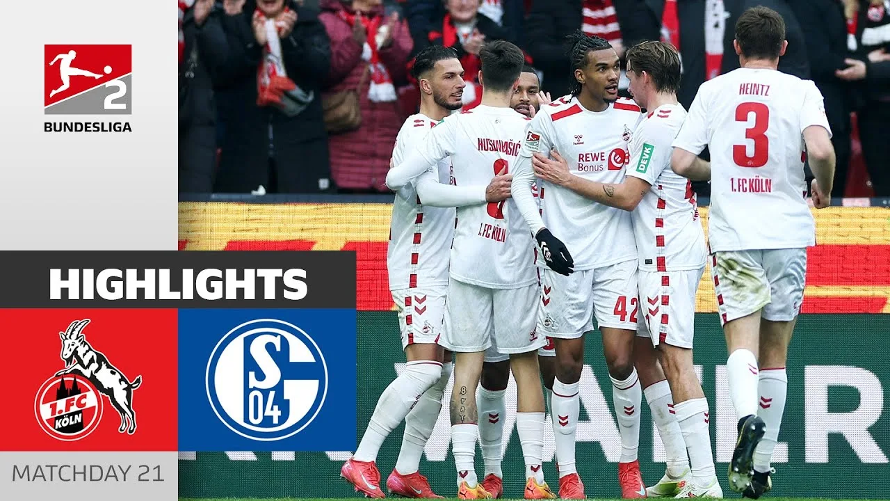 Erreur décide du jeu! | 1. FC Köln – FC Schalke 04 1-0 | Faits saillants | MD 21 – Bundesliga 2 24/25