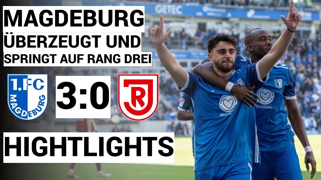 1. FC Magdeburg – SSV Jahn Regensburg | 3: 0 | Hightlights | 2e Bundesliga, matchdi 30 2024/25