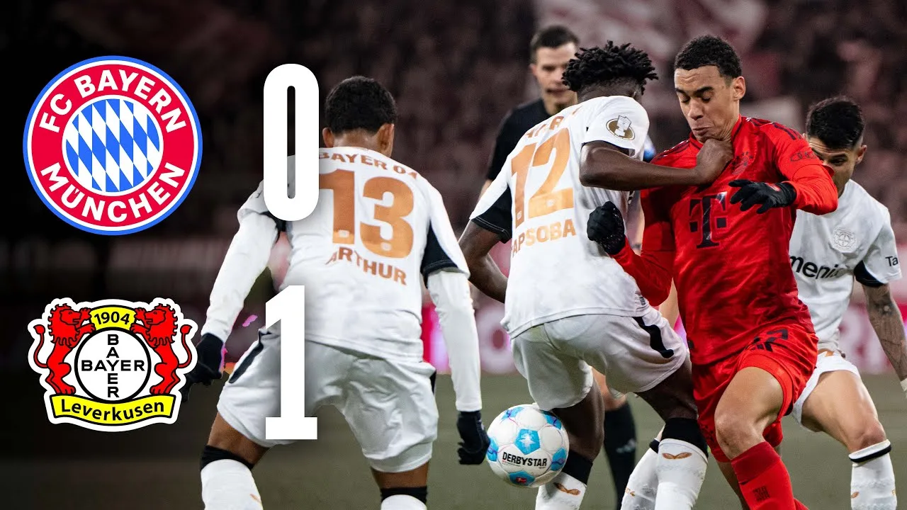 Le Bayern à 10 se retire de la Coupe DFB | FC Bayern contre Bayer 04 Leverkusen 0-1 | Temps forts de la Coupe DFB