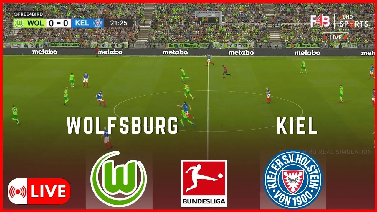 WOLFSBOURG VS KIEL EN DIRECT | BUNDESLIGA 24/25 | SIMULATION & RÉSULTAT EN DIRECT #allemagne