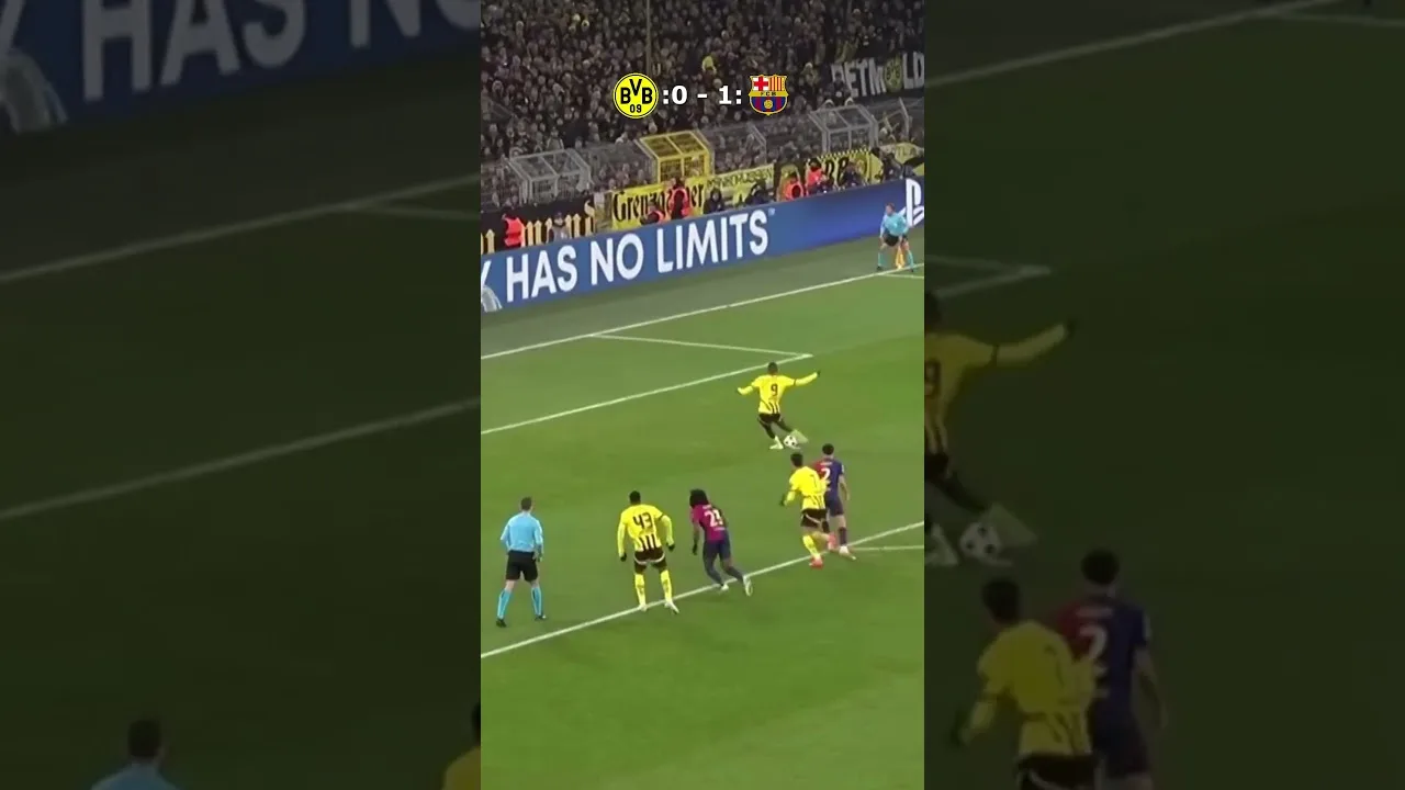 Dortmund 2-3 Barcelone 🔥 Match incroyable en Ligue des champions 🏆