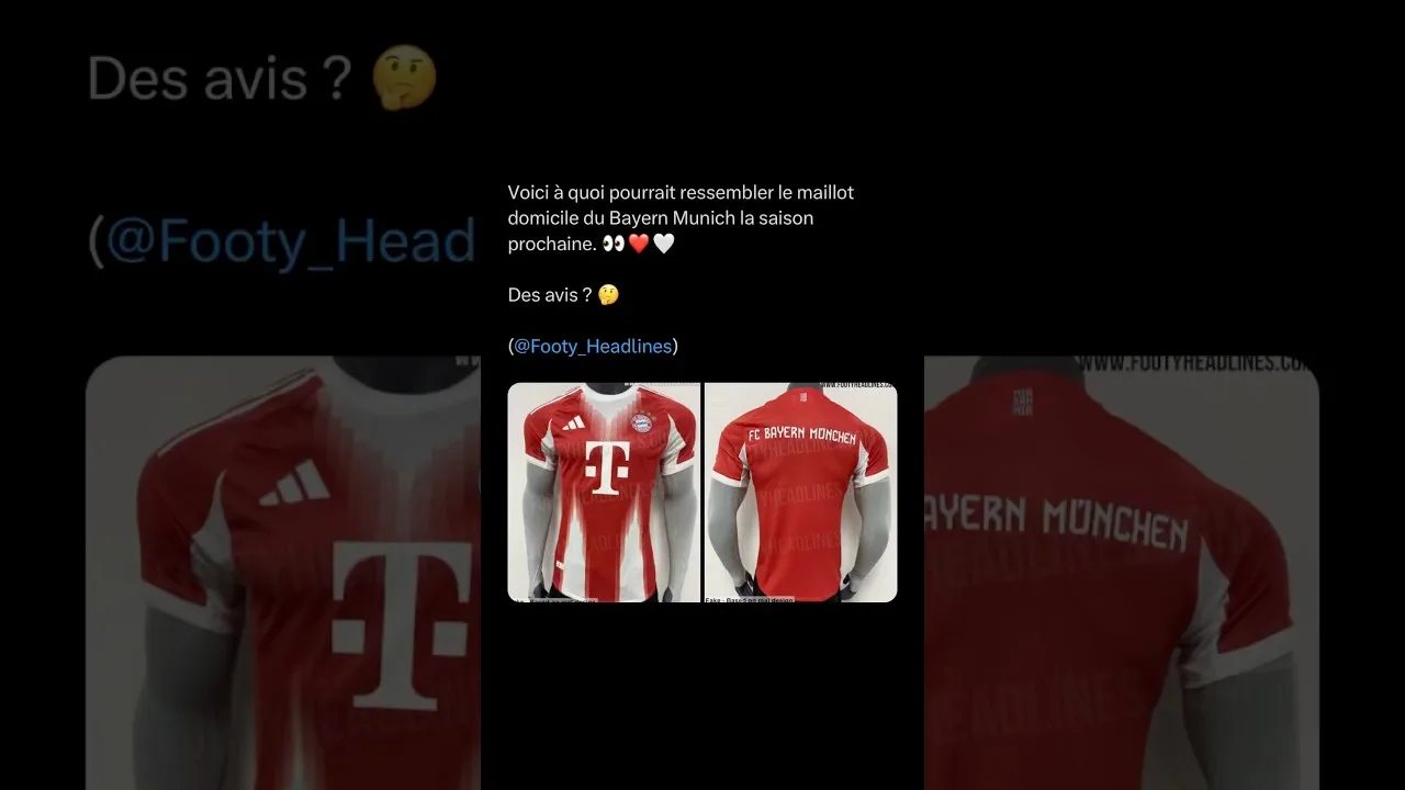 React au futur maillot du Bayern Munich #bayernmunich #bundesliga #football #react #reaction