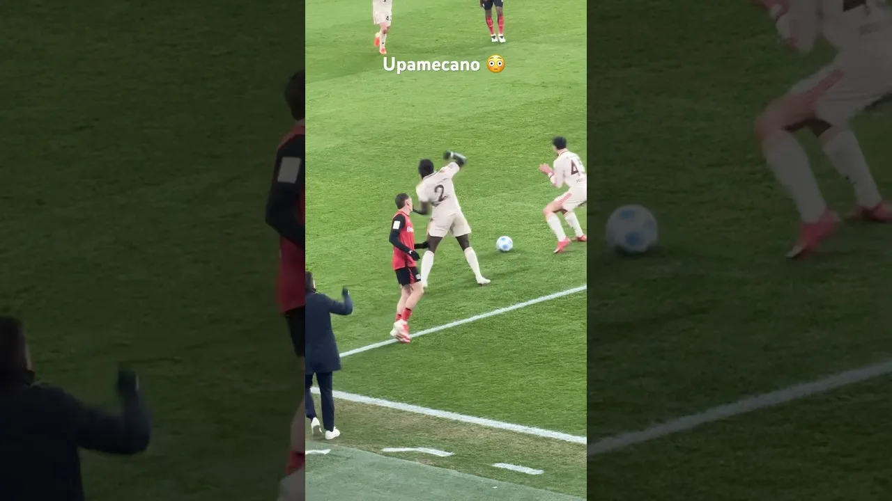 Upamecano 😳 #fcbayern #leverkusen #upamecano #wirtz #musiala #fy #fyp #bundesliga #championsleague