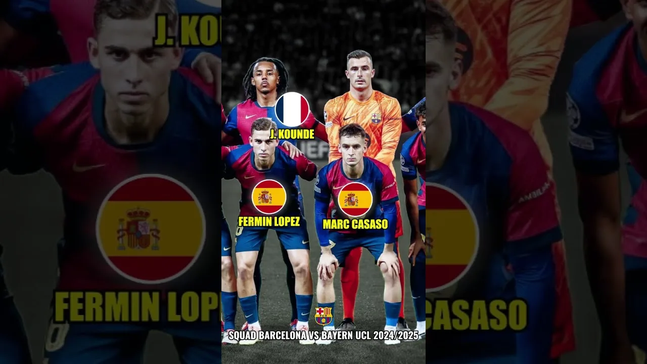 Barcelone vs Bayern Munich Équipe UCL 2024/25 | JoueurNation
