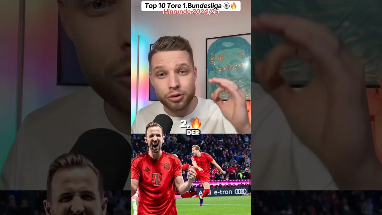 Top 10 BUTS 1.Bundesliga 24/25 ⚽️🔥 PART.2 #bundesliga #goals #traumtor #fussball #musiala #kane