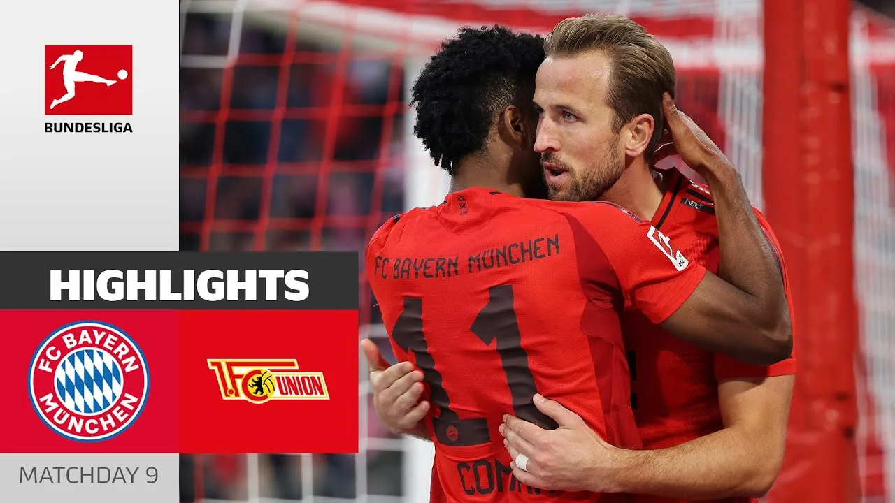 Kane ne peut pas arrêter de marquer ! | FC Bayern Munich – 1. FC Union Berlin | Faits saillants | MD9 – Bundesliga