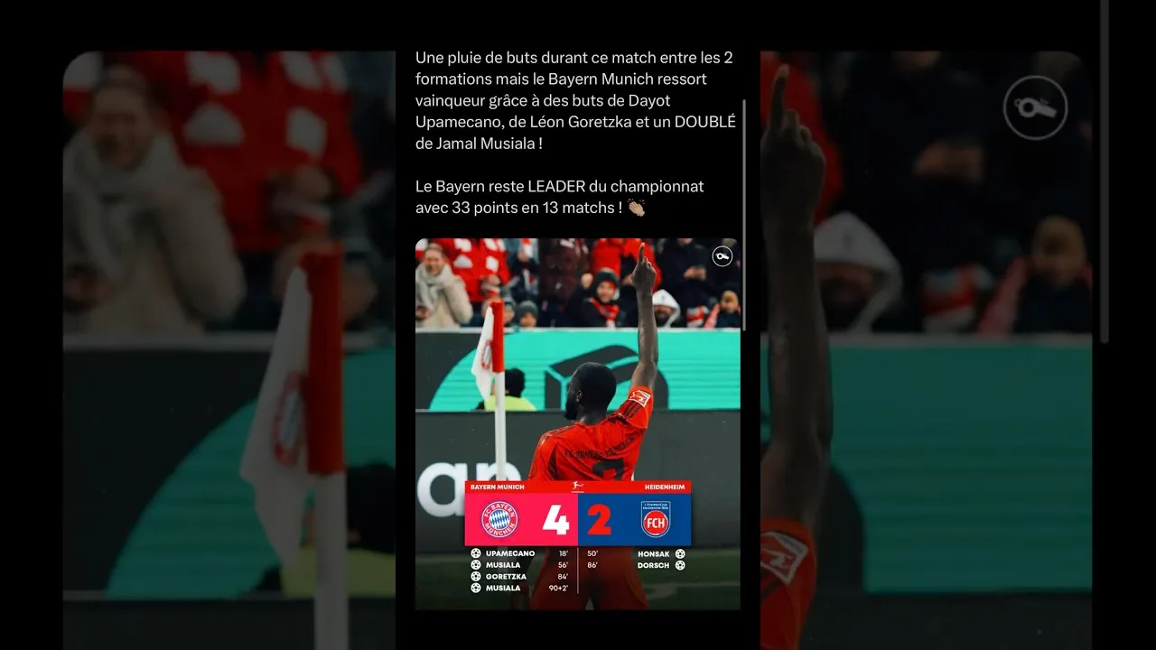 React a la victoire du Bayern Munich 4-2 #bayernmunich #musiala #bundesliga #football #react