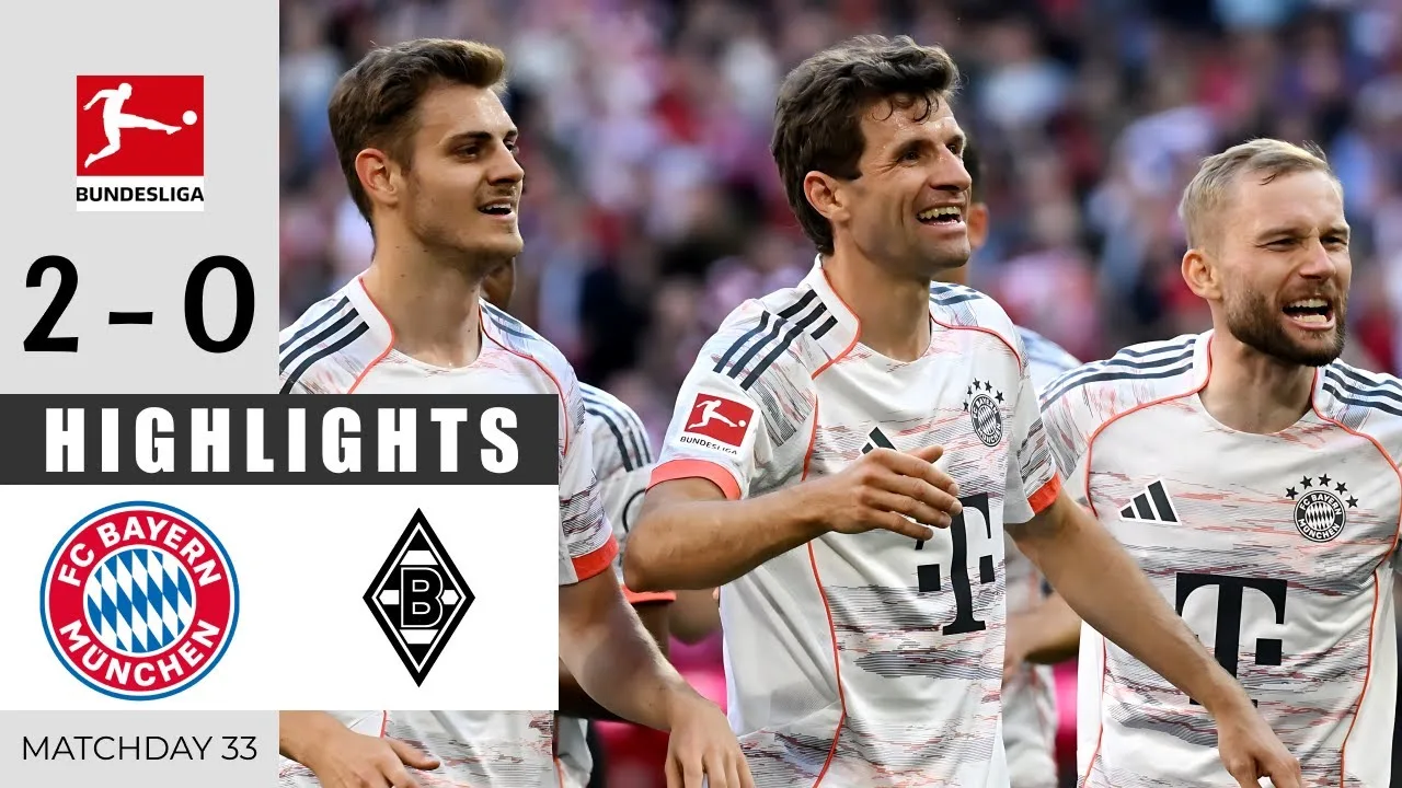 Bayern Munich contre le Borussia M’Gladbach 2 – 0 | Faits saillants et objectifs | Bundesliga 2024/25