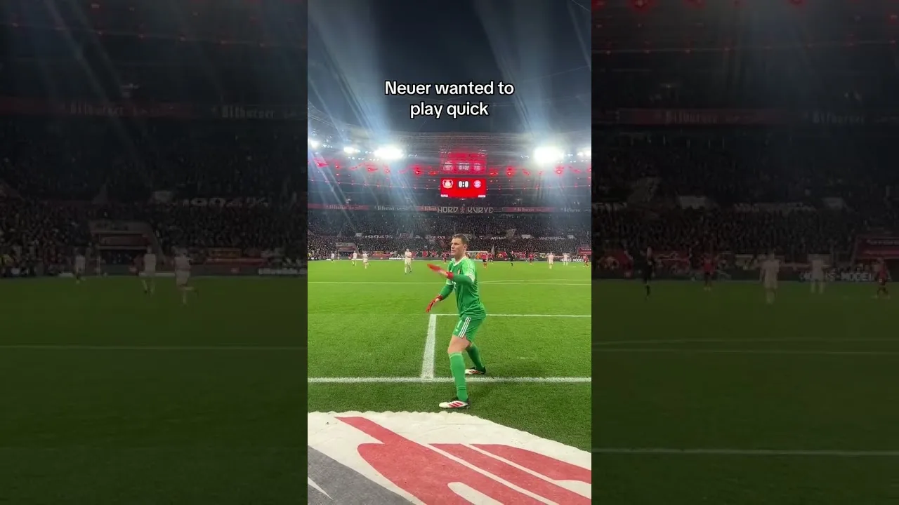 Neuer voulait jouer à une balle rapide #bayernmunich #munich #bundesliga #Germany #neUer