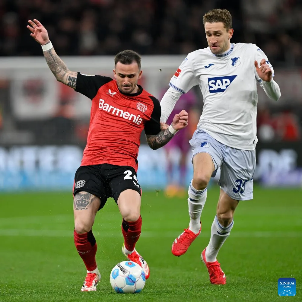 Bayer 04 Leverkusen vs TSG Hoffenheim -xinhua