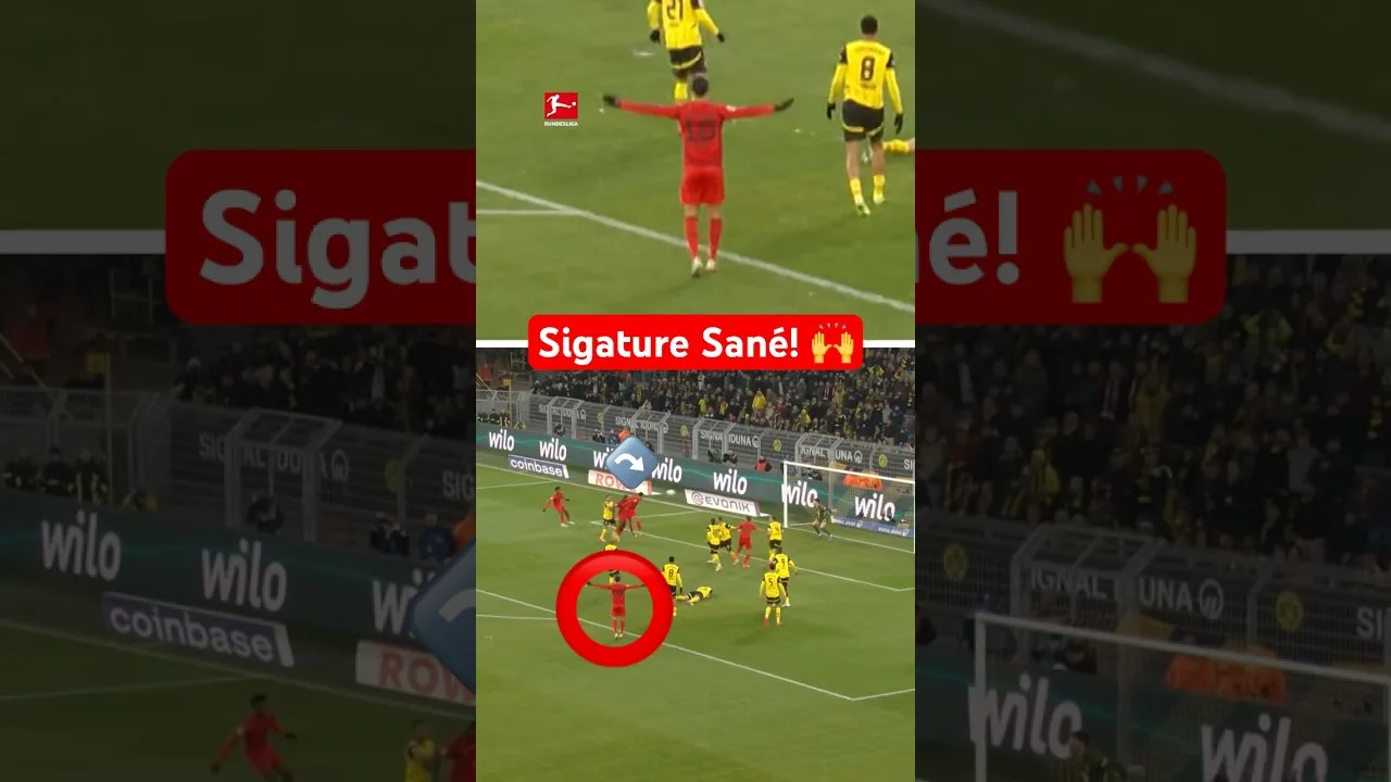 Sané «toujours» célèbre avant de marquer l’objectif!