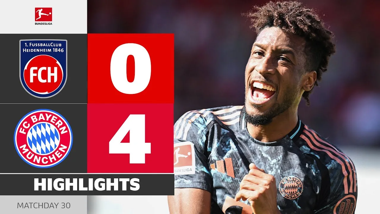 Le titre est-il sécurisé? | Heidenheim – FC Bayern | Faits saillants | Matchday 30 – Bundesliga 2024/25
