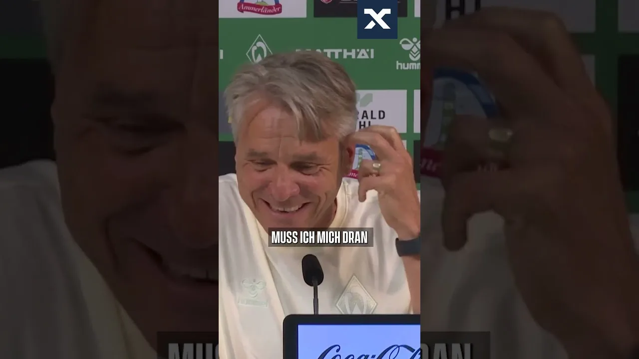 S’il vous plaît quoi? 🤣🤩 #S Shorts #football #PressEconference #Werder #Werderbremen #Bundesliga