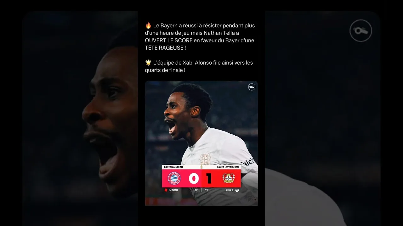 React a la défaite du Bayern Munich 1-0 #bayernmunich #leverkusen #bundesliga #football #react