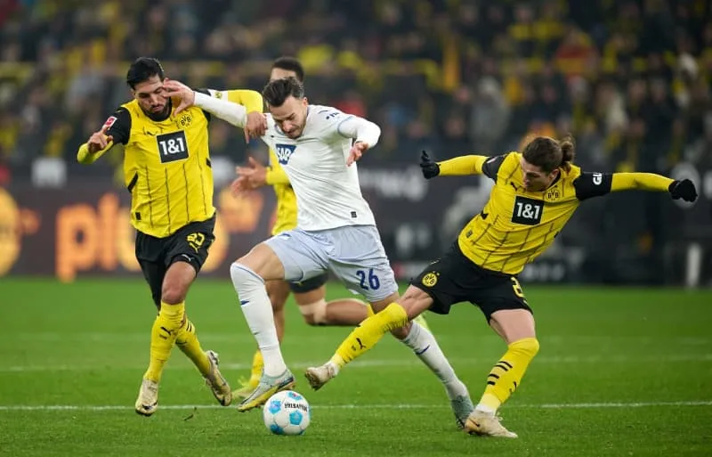 Hoffenheim remporte le match nul dans les arrêts de jeu contre le Borussia Dortmund