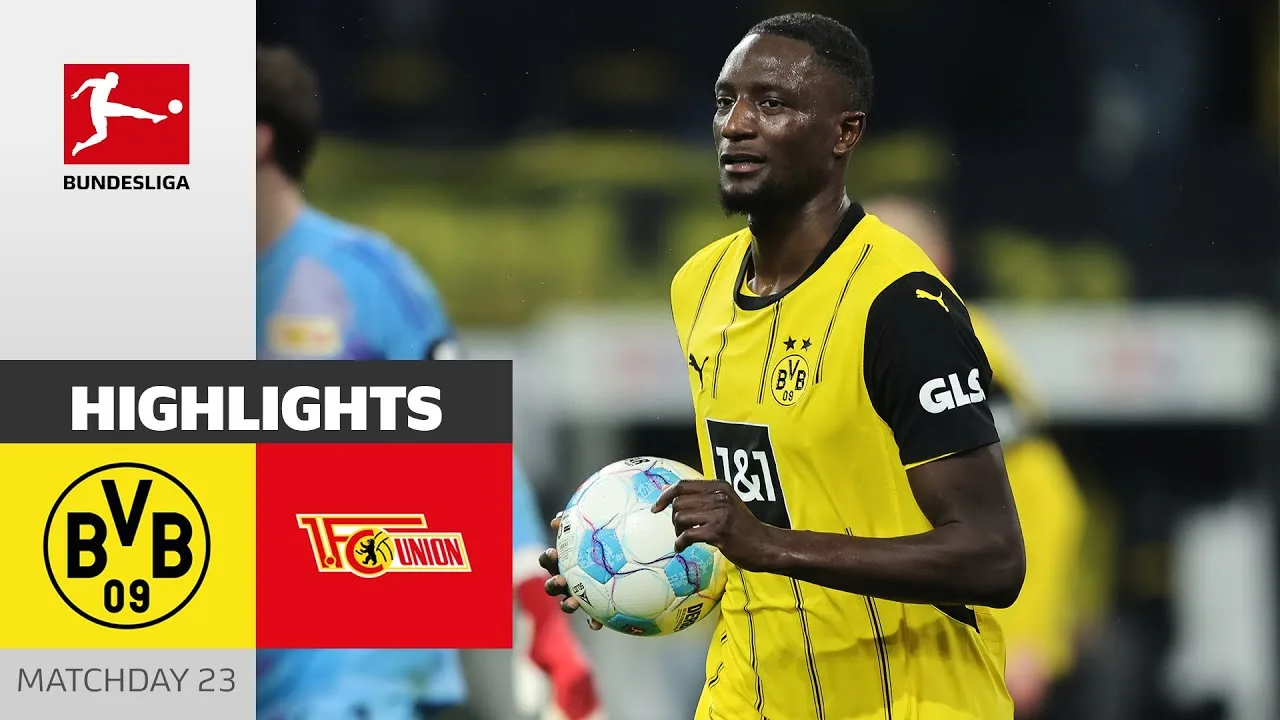 Quatre buts de Guirassy! | Borussia Dortmund – 1. FC Union Berlin 6-0 | Faits saillants | Jourdi 23