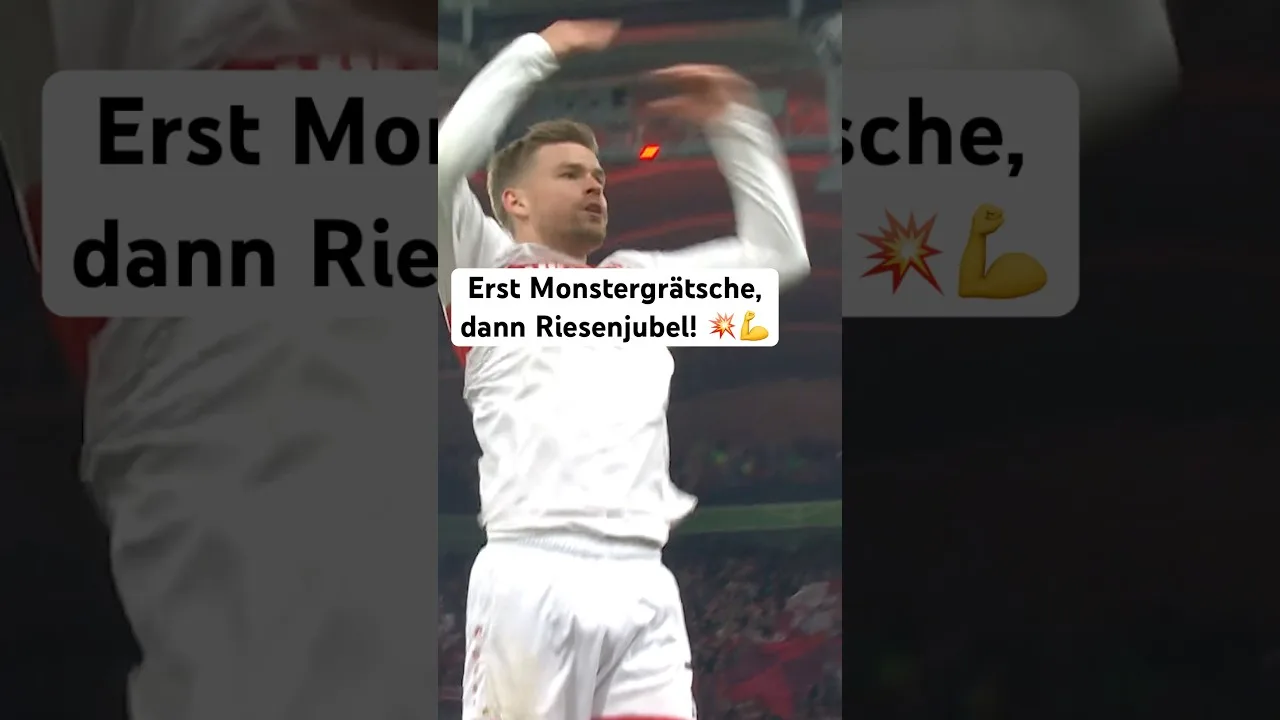 Erst die geile Grätsche von Finn Jeltsch, dann pure Emotion von Maxi Mittelstädt gegen RB Leipzig 💥