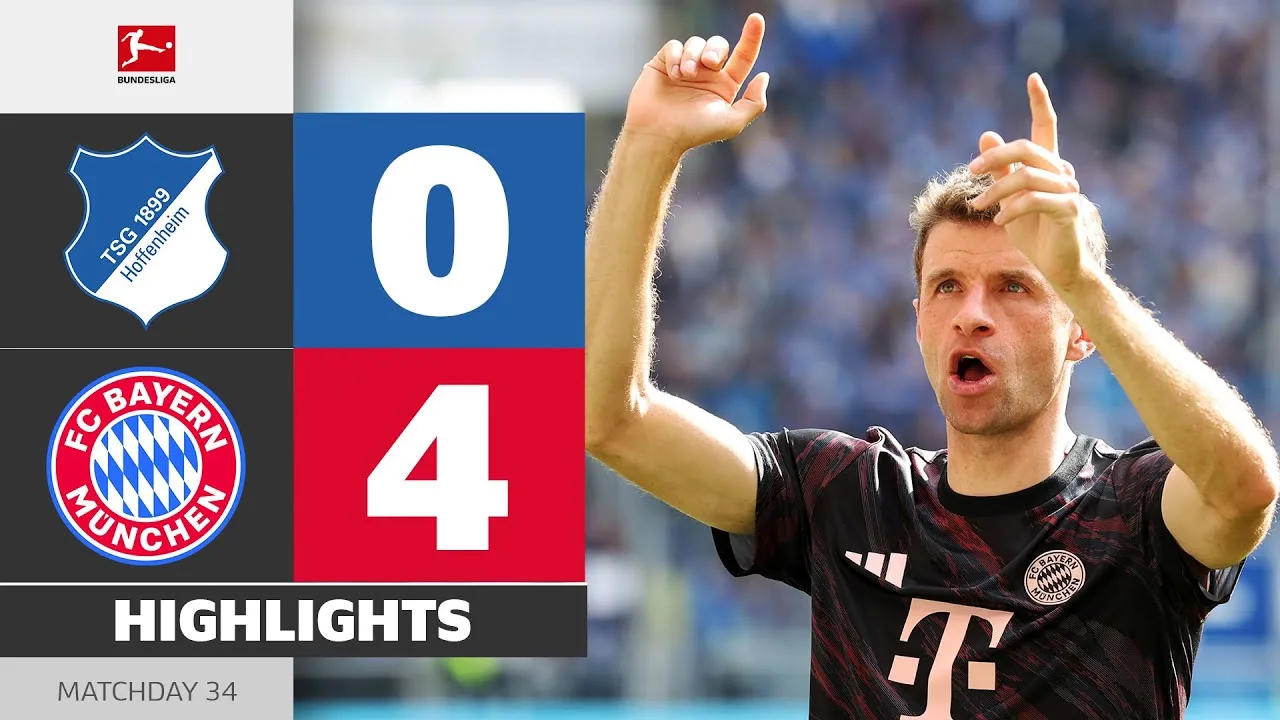 En feu jusqu’à la fin! | Hoffenheim – FC Bayern | Faits saillants | Matchday 34 – Bundesliga 24/25