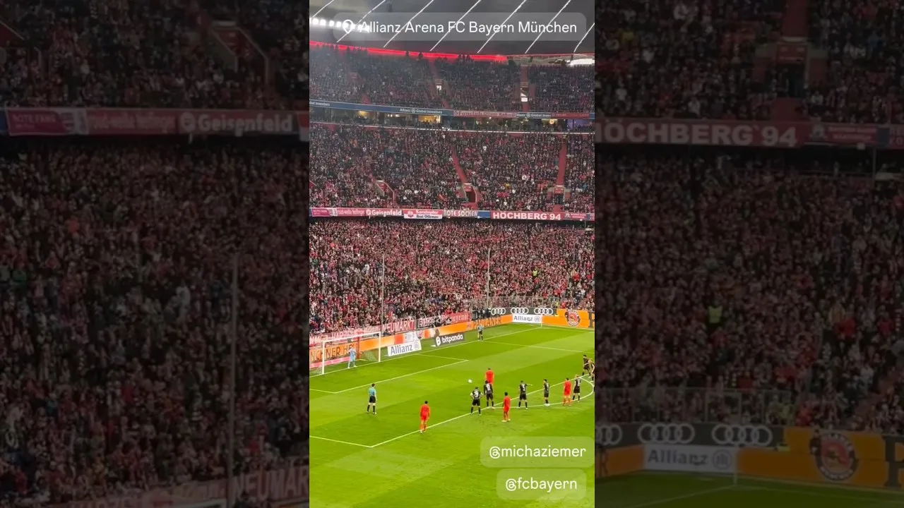But de Kane Bayern Munich contre Union Berlin #kane #bayern #unionberlin #shortsfeed #bundesliga