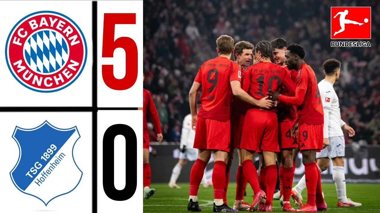 FC Bayern Munich contre Hoffenheim 5-0 | Faits saillants et objectifs de la Bundesliga 2025 | FC Bayern 5-0 Hoffenheim