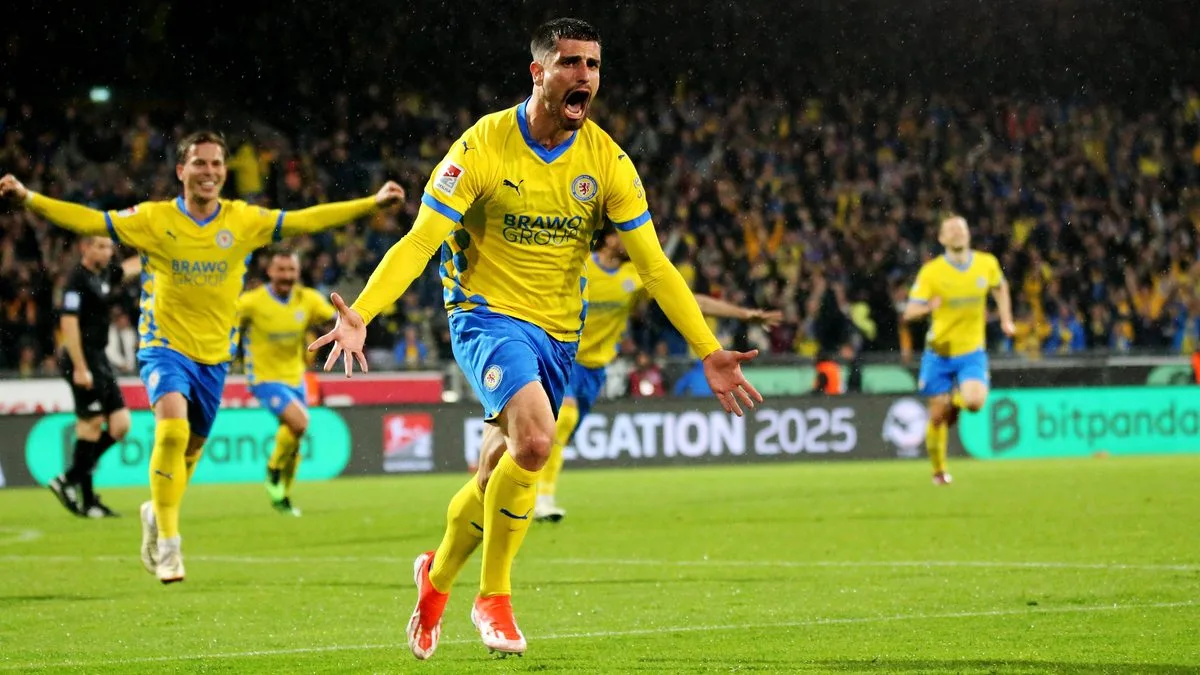 Eintracht Braunschweig en toute sécurité après la peur des éliminatoires contre Saarbrücken