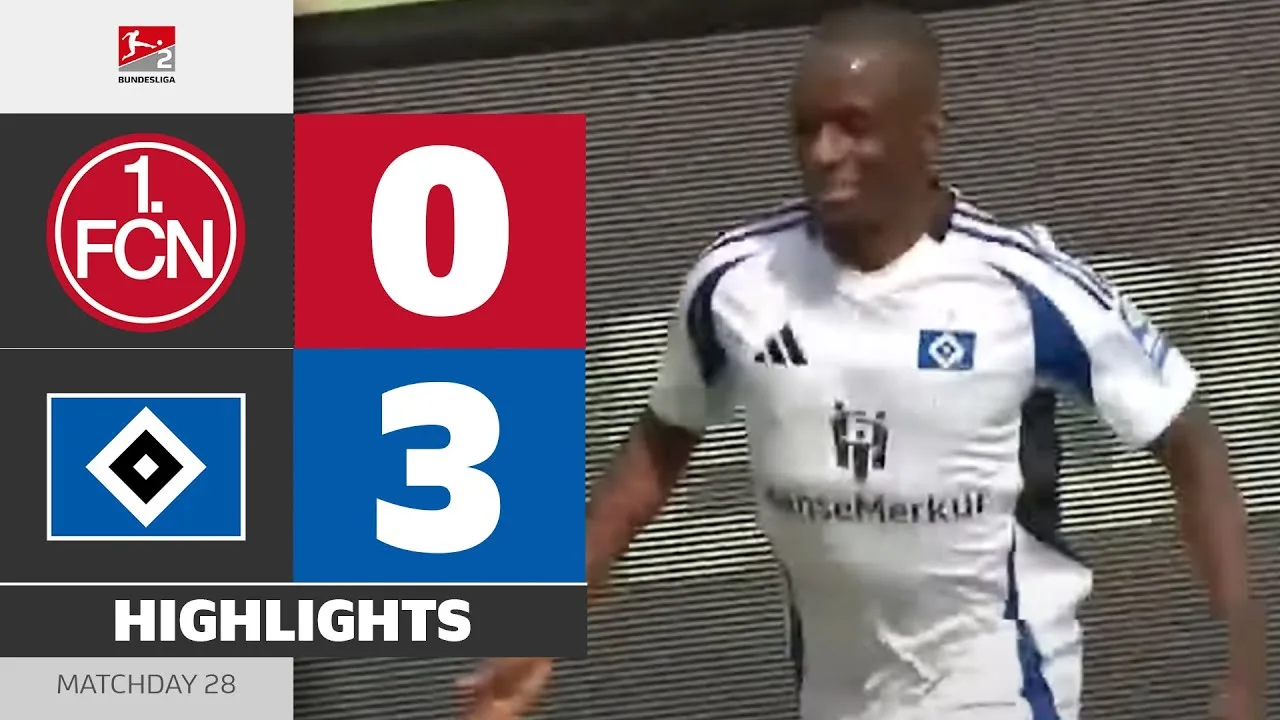 1. FC Nürnberg – Hamburger SV | Faits saillants | Matchday 28 – Bundesliga 2 2024/25