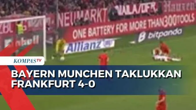 Le Bayern Munich a conquis Francfort 4-0, robuste en haut du classement