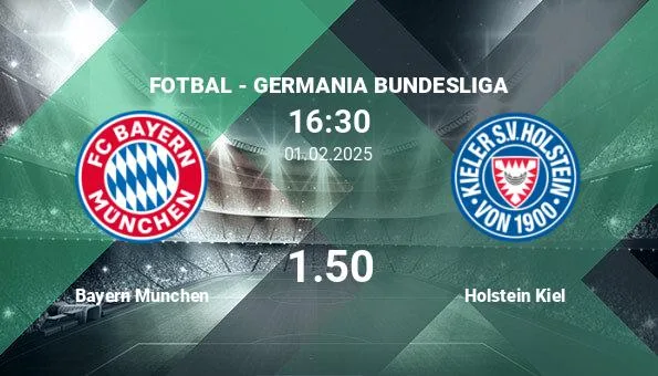 Bayern Munich vs Holstein Kiel, Pates de football -.