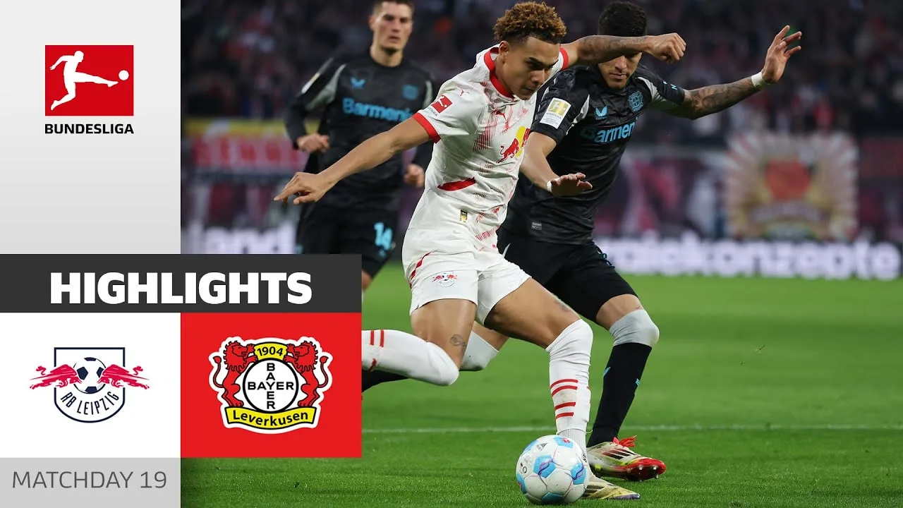 Leipzig se bat pour un match nul! | RB Leipzig – Bayer 04 Leverkusen 2-2 | Faits saillants | MD 19 – Bundesliga