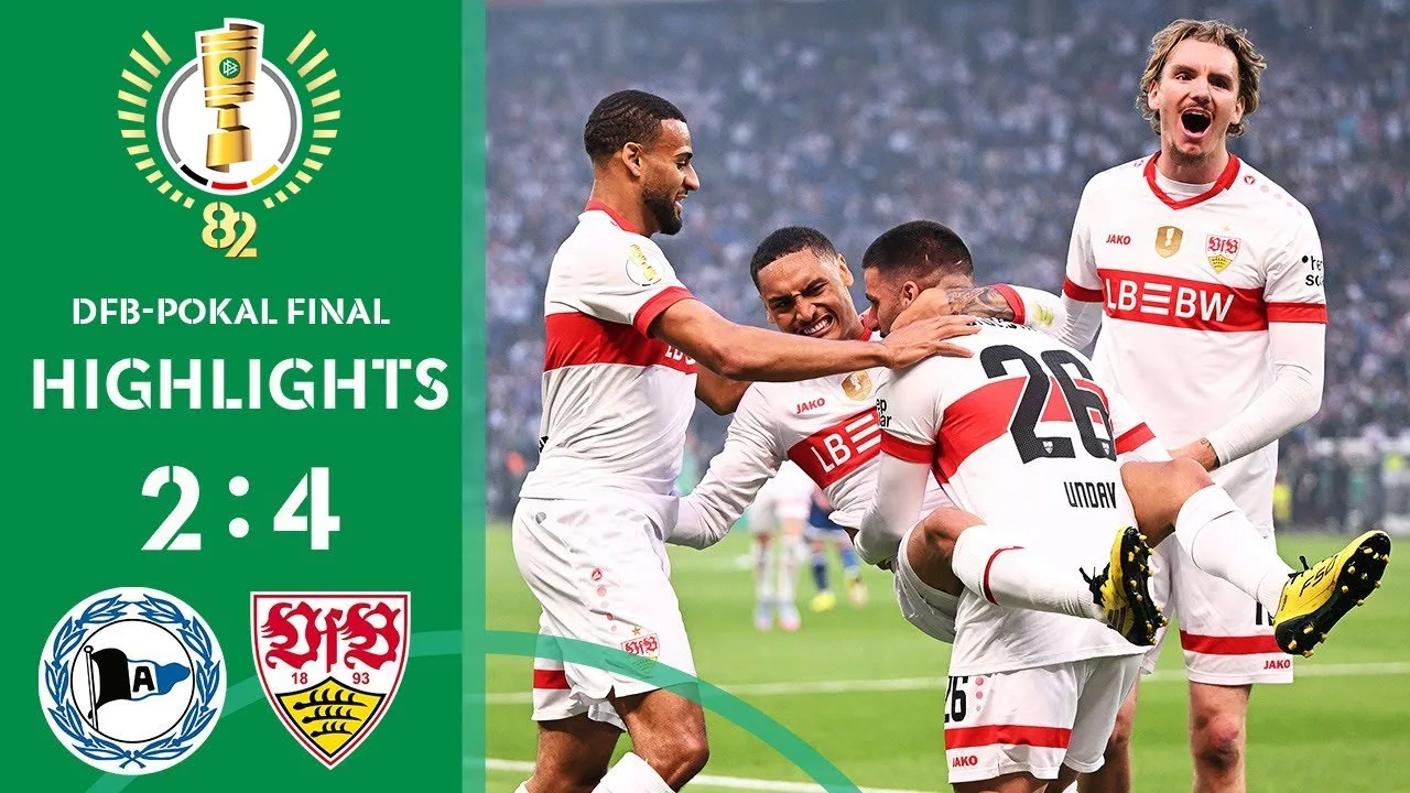 VFB triomphe de Bielefeld courageux! | Arminia Bielefeld vs Stuttgart | Faits saillants | Finale de la Coupe DFB